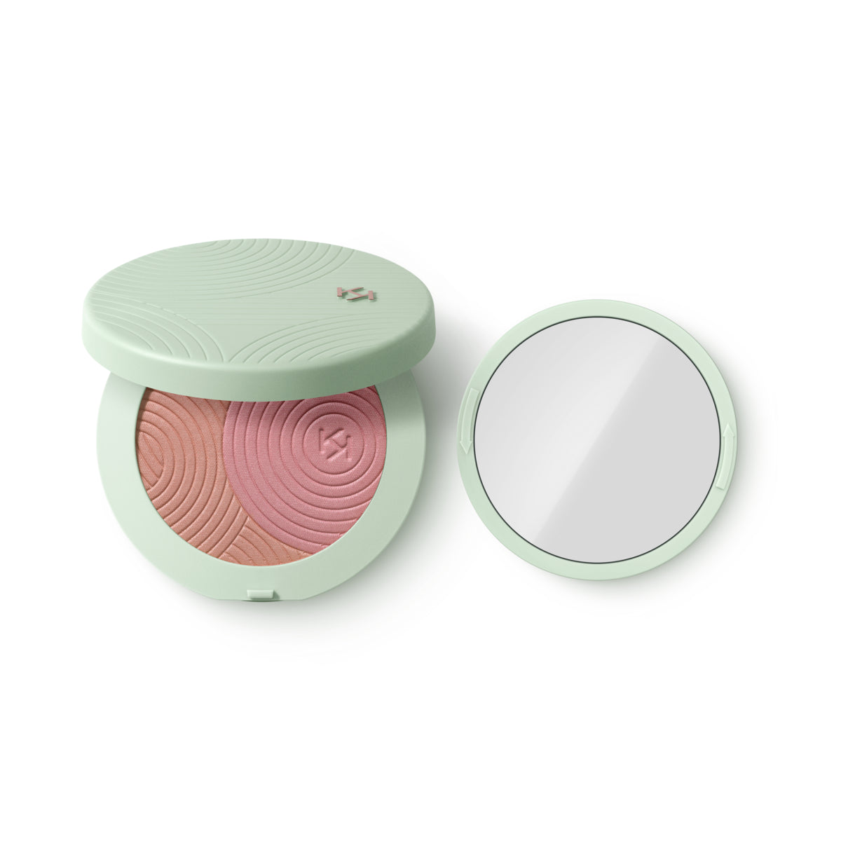 KIKO Milano Kind by KIKO Silky Touch Powder Duo Blush podwójny róż do policzków w pudrze 01 Flora Flush