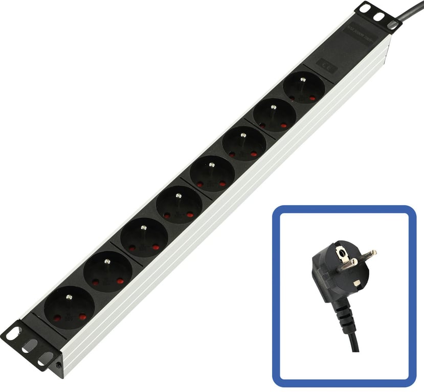 Lanview TUPS032 rozdzielacz zasilania PDU Czarny