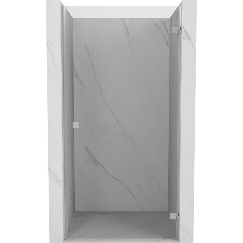 Mexen Lunar-B drzwi prysznicowe uchylne prawe 60 cm, transparent, nikiel szczotkowany - 832-060-000-97-00-P