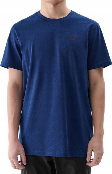 Koszulka Męska 4f Gładka Tshirt Bawełna Lato Shm2256 46s R. S