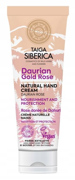 Natura Siberica Krem do rąk i paznokci z różą dahurską Odżywianie 75 ml M00-B408-580D7
