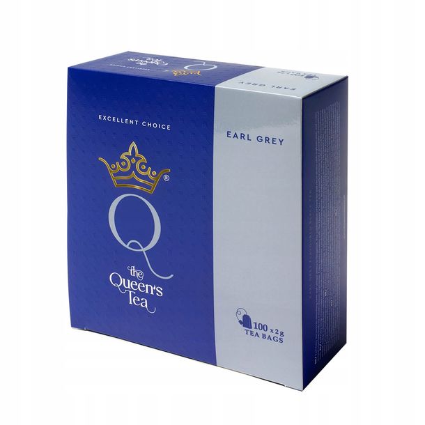 The Queen's Herbata Czarna Earl Grey 100 torebek HERBATA PREMIUM