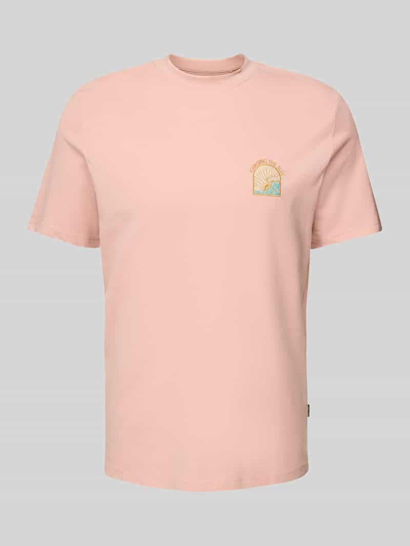 T-shirt z wyhaftowanym motywem i napisem model ‘JOBBE’