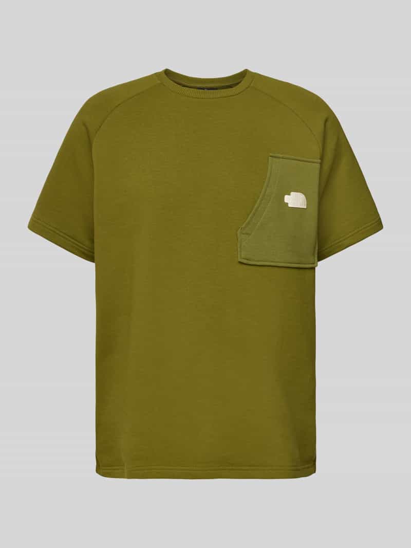 T-shirt z kieszenią na piersi model ‘TERRY’