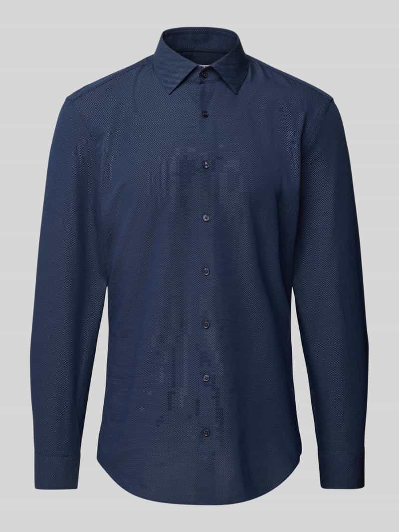 Koszula biznesowa o kroju super slim fit z listwą guzikową