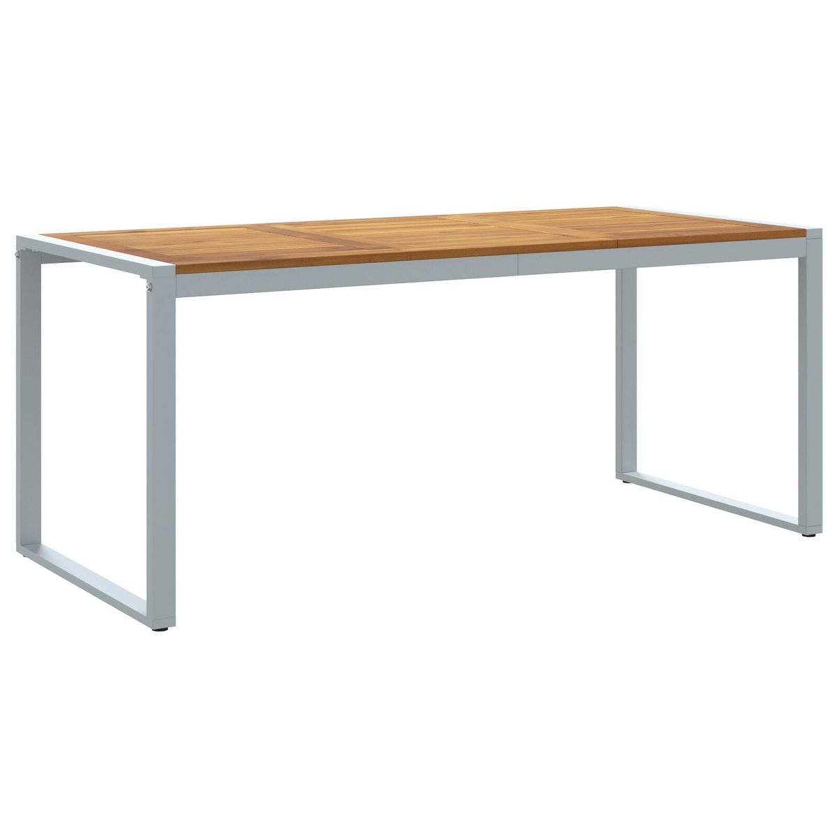 vidaXL Stół ogrodowy Szary Metal 180 x 90 x 75 cm Trwały Stół patio