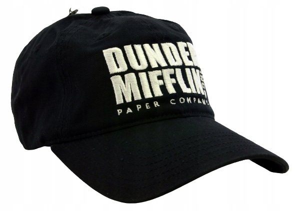 Czapka z daszkiem męska Biuro THE OFFICE DUNDER MIFFLIN 56-60cm Haft Czarna