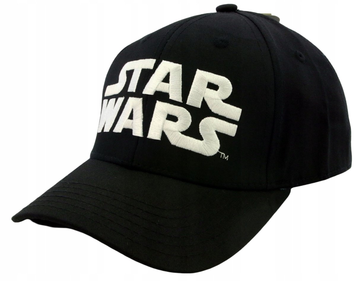 Czapka z daszkiem męska młodzieżowa STAR WARS HAFT NAPIS 56-60cm Czarna