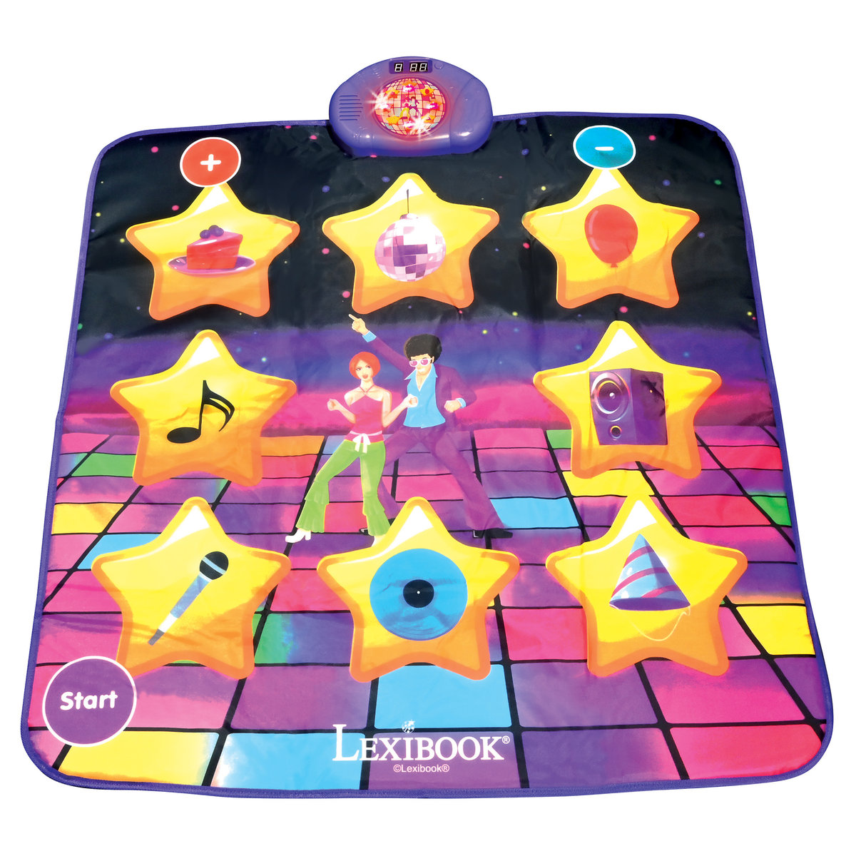 Lexibook Elektroniczna mata taneczna podświetlana Bluetooth