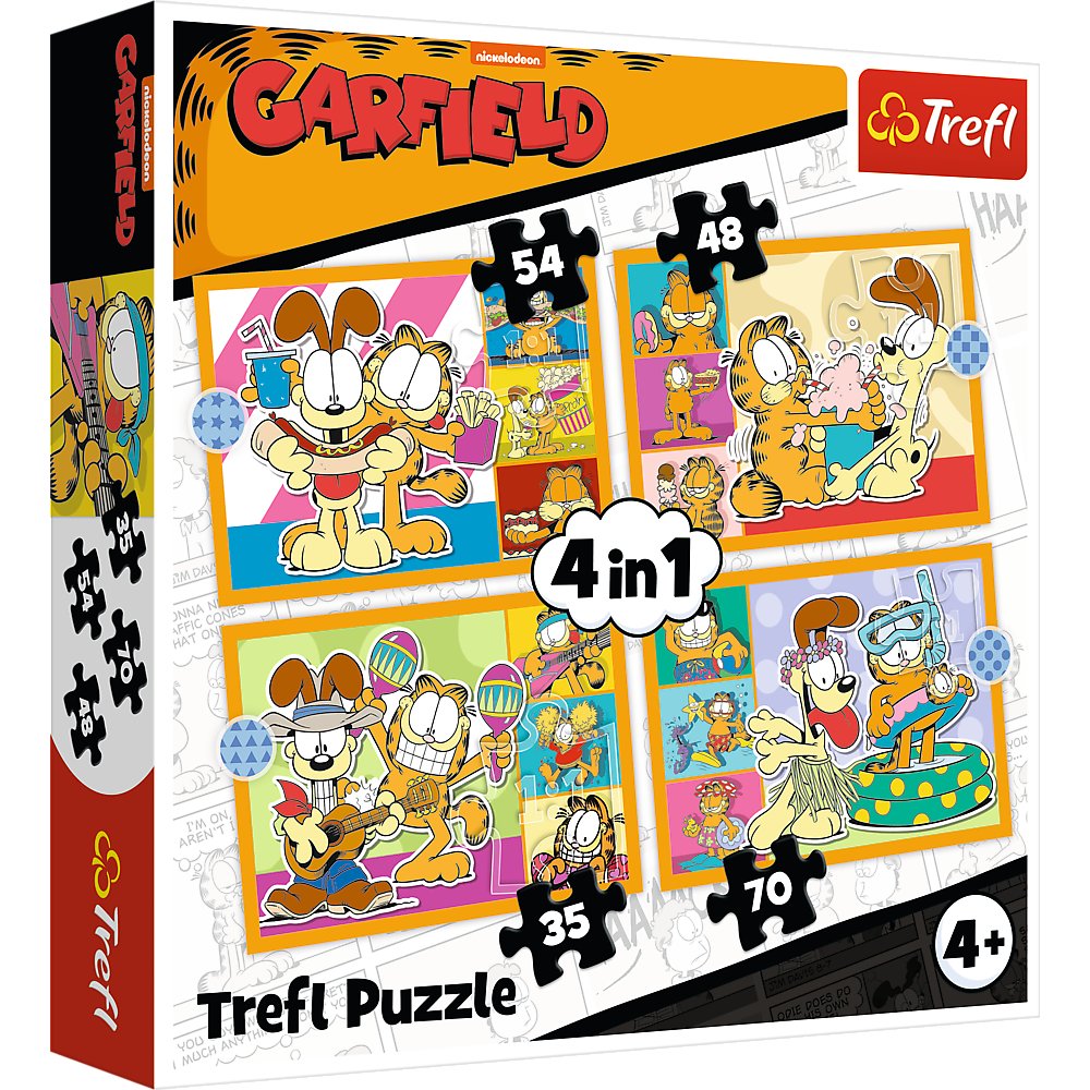Puzzle, Trefl, Garfield kocha lazanię, 35-48-54-70 el.