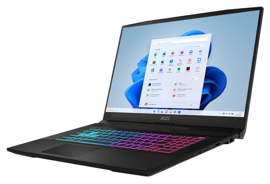 MSI Katana 17 B12UCRK-1056XPL - i7-12650H 17,3'' 32GB 2TB W11 RTX 3050