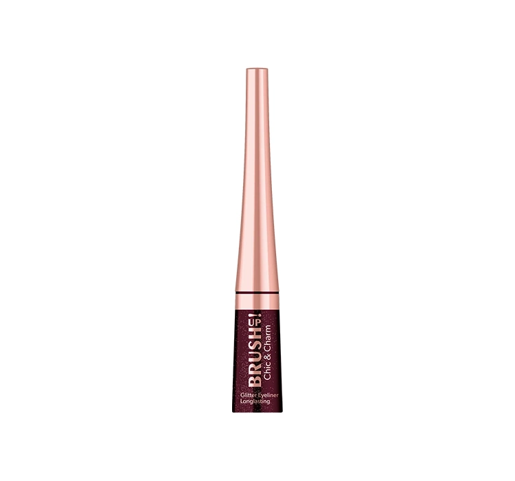 Brush Up Chic & Charm Glitter Eyeliner Longlasting brokatowy eyeliner w płynie 03 Burgundy 4,5g