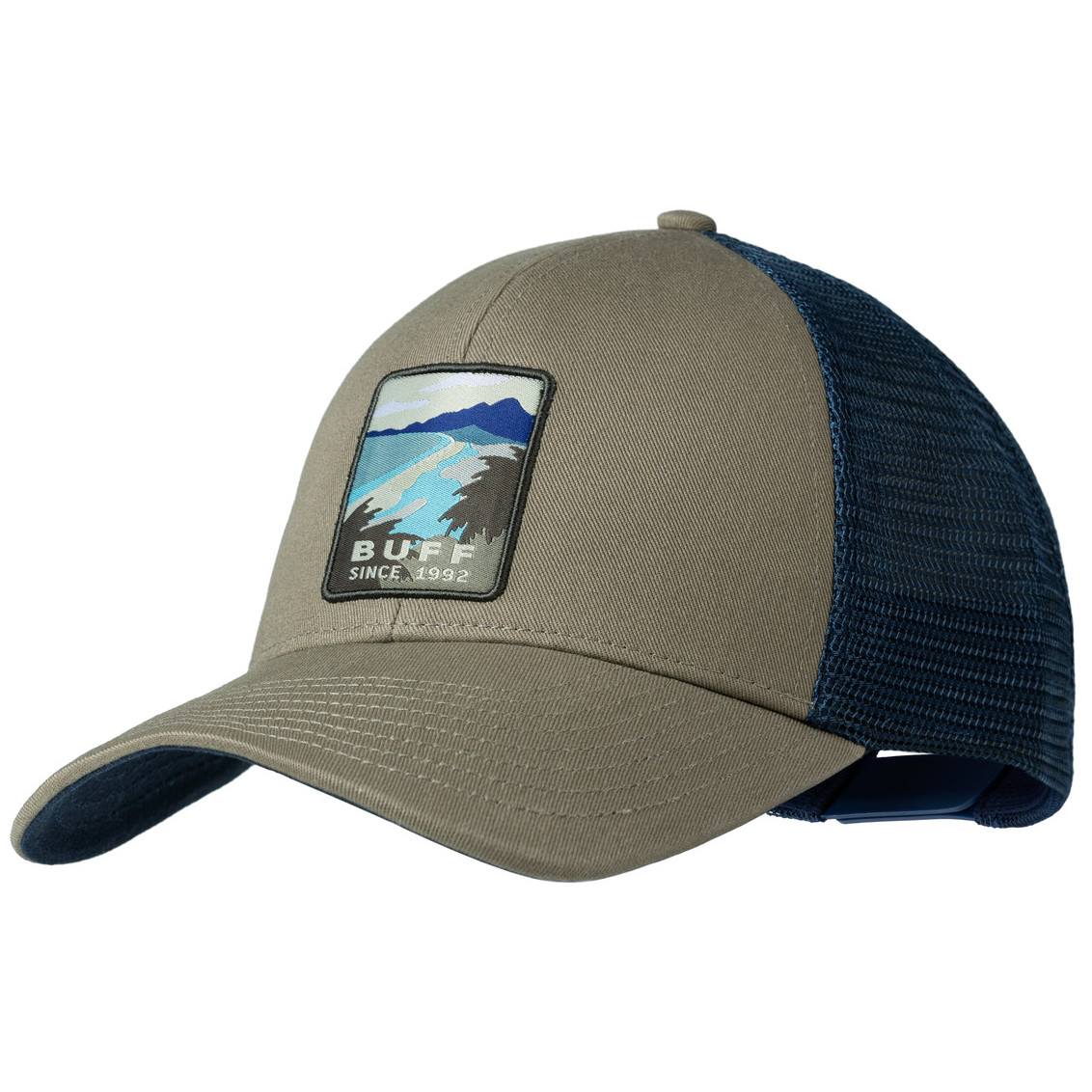 Bejsbolówka Buff Explore Trucker Cap Rozmiar: L-XL / Kolor: khaki/czarny