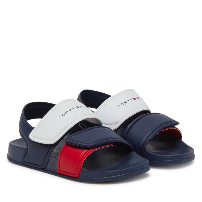 Sandały Tommy Hilfiger T1X2-33913-1172Y S Granatowy