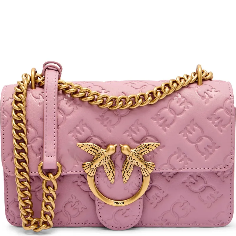 Pinko Skórzana torebka na ramię LOVE ONE MINI