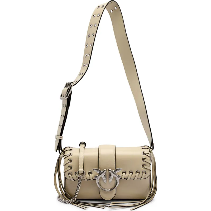 Pinko Skórzana torebka na ramię LOVE ONE MINI