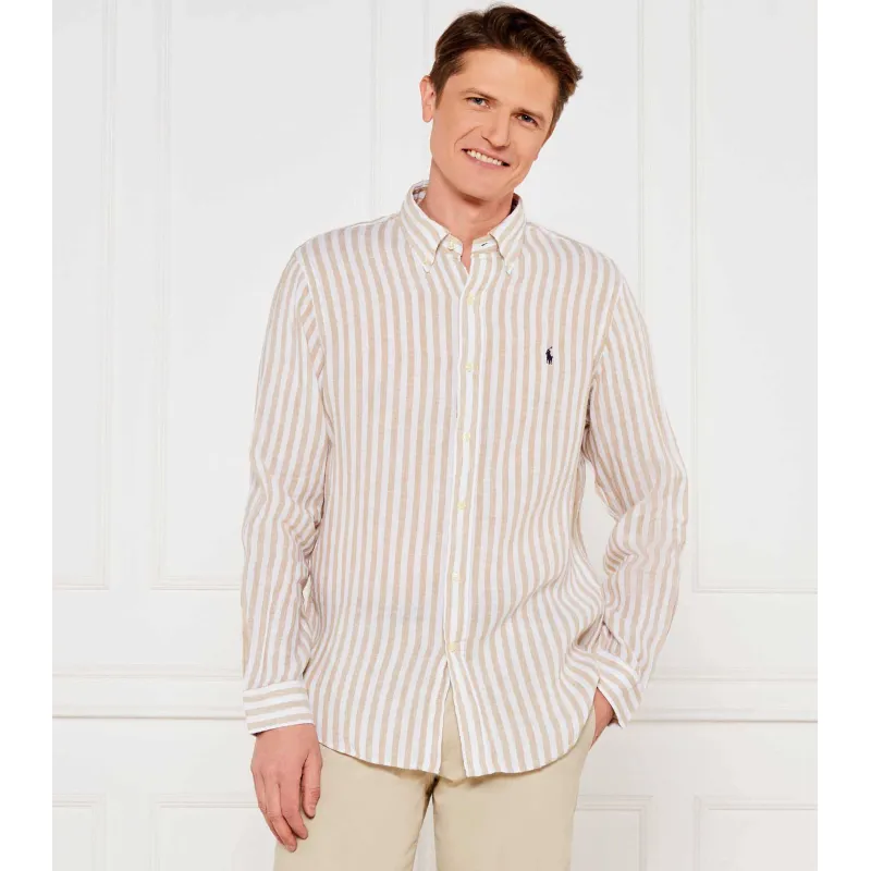 POLO RALPH LAUREN Lniana koszula Custom fit