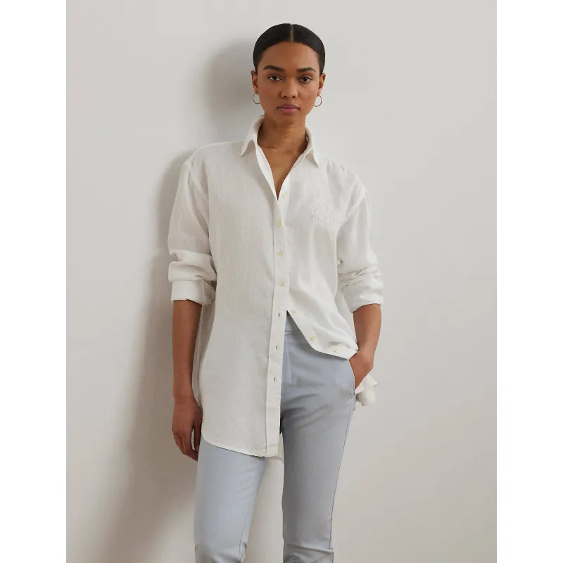 LAUREN RALPH LAUREN Lniana koszula Oversize fit