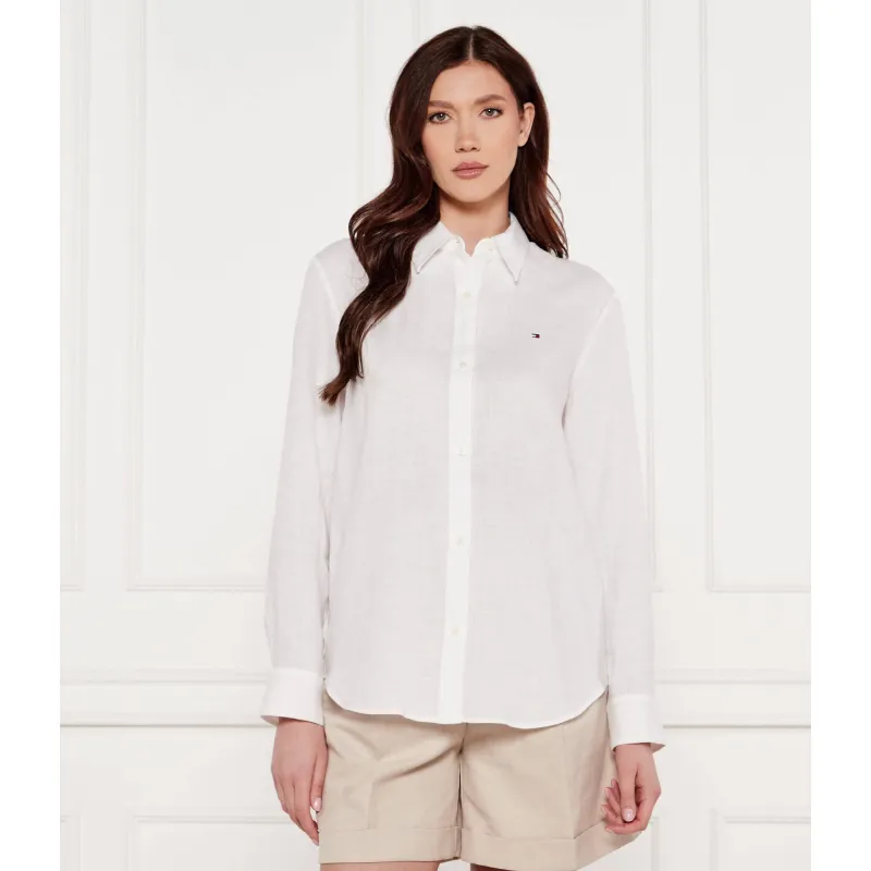 Tommy Hilfiger Lniana koszula Relaxed fit