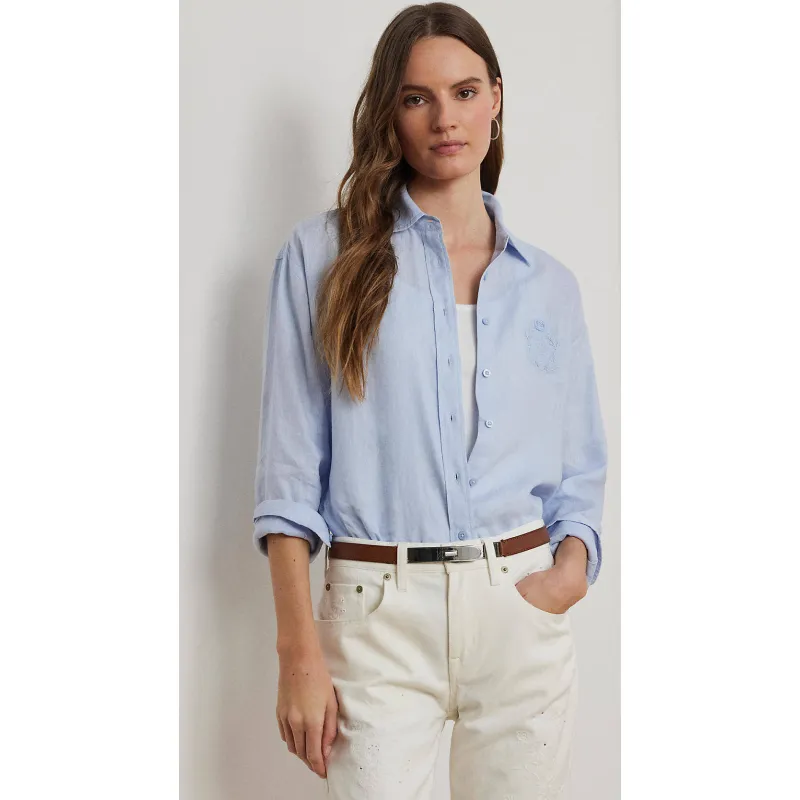 LAUREN RALPH LAUREN Lniana koszula Oversize fit