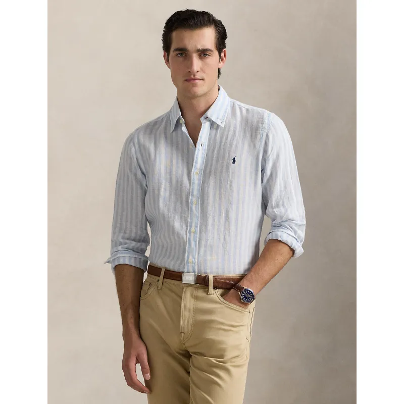 POLO RALPH LAUREN Lniana koszula Custom fit