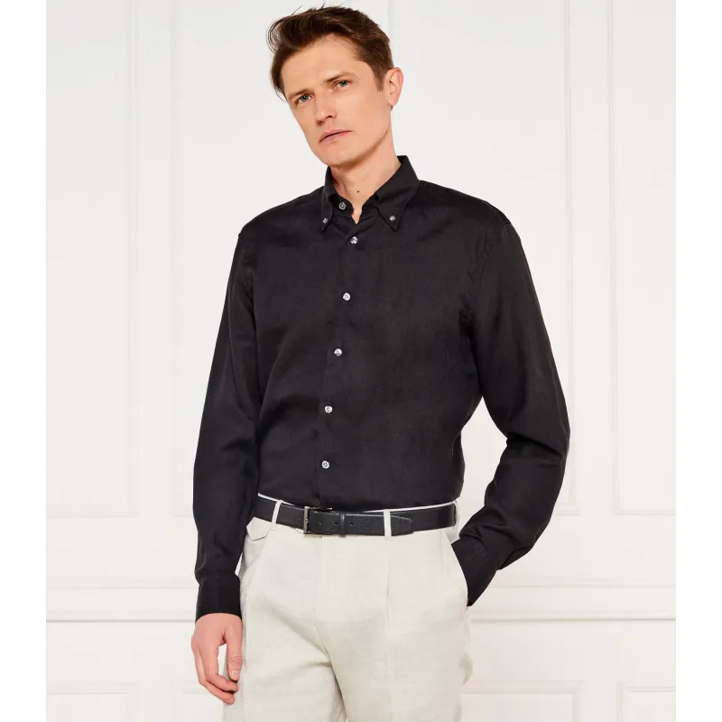Oscar Jacobson Lniana koszula Regular Fit