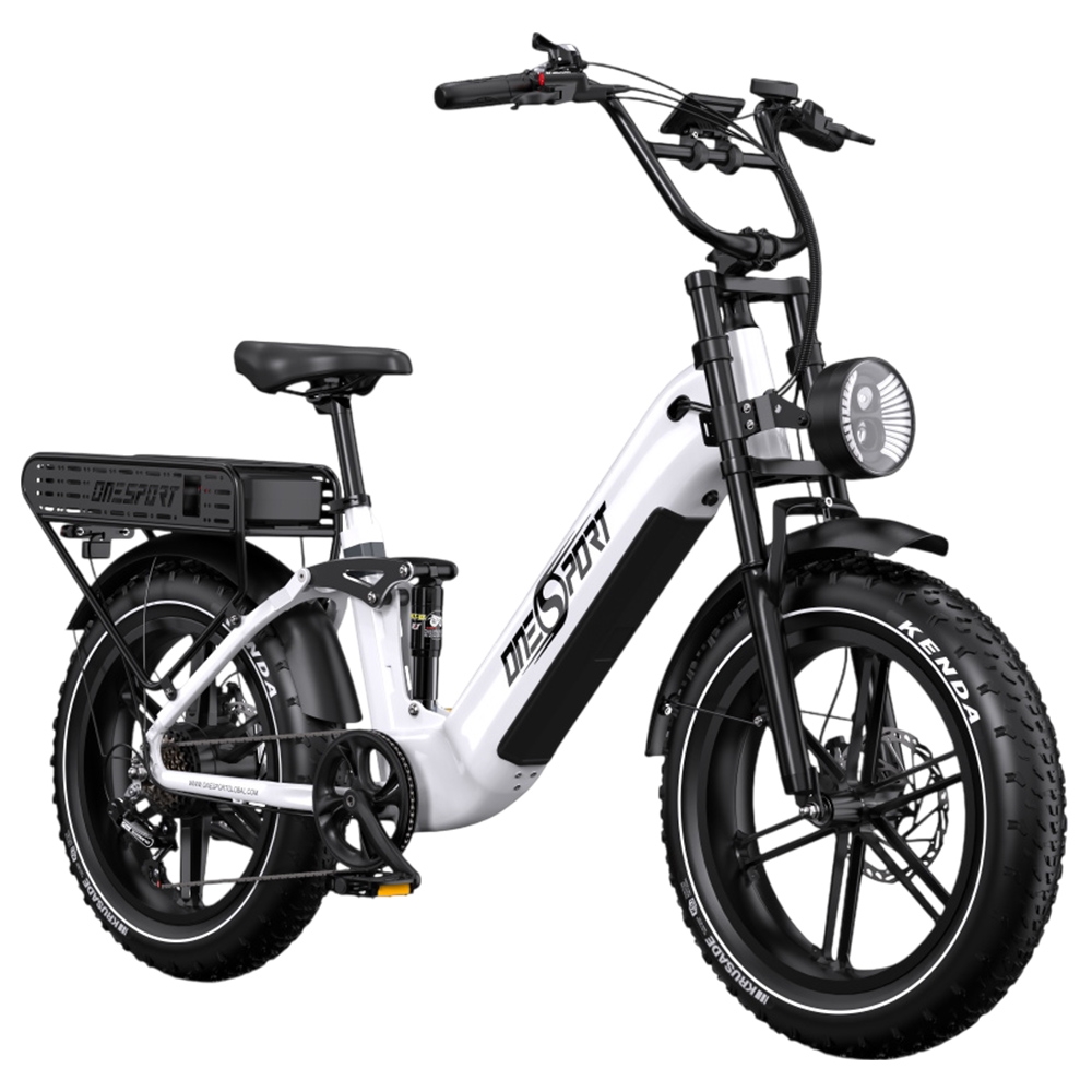 ONESPORT OT08 Pro Electric Bike 500W Motor 2*48V 18Ah Battery 20*4 0 inch Tires 25km/h Max Speed 190km Max Range Front