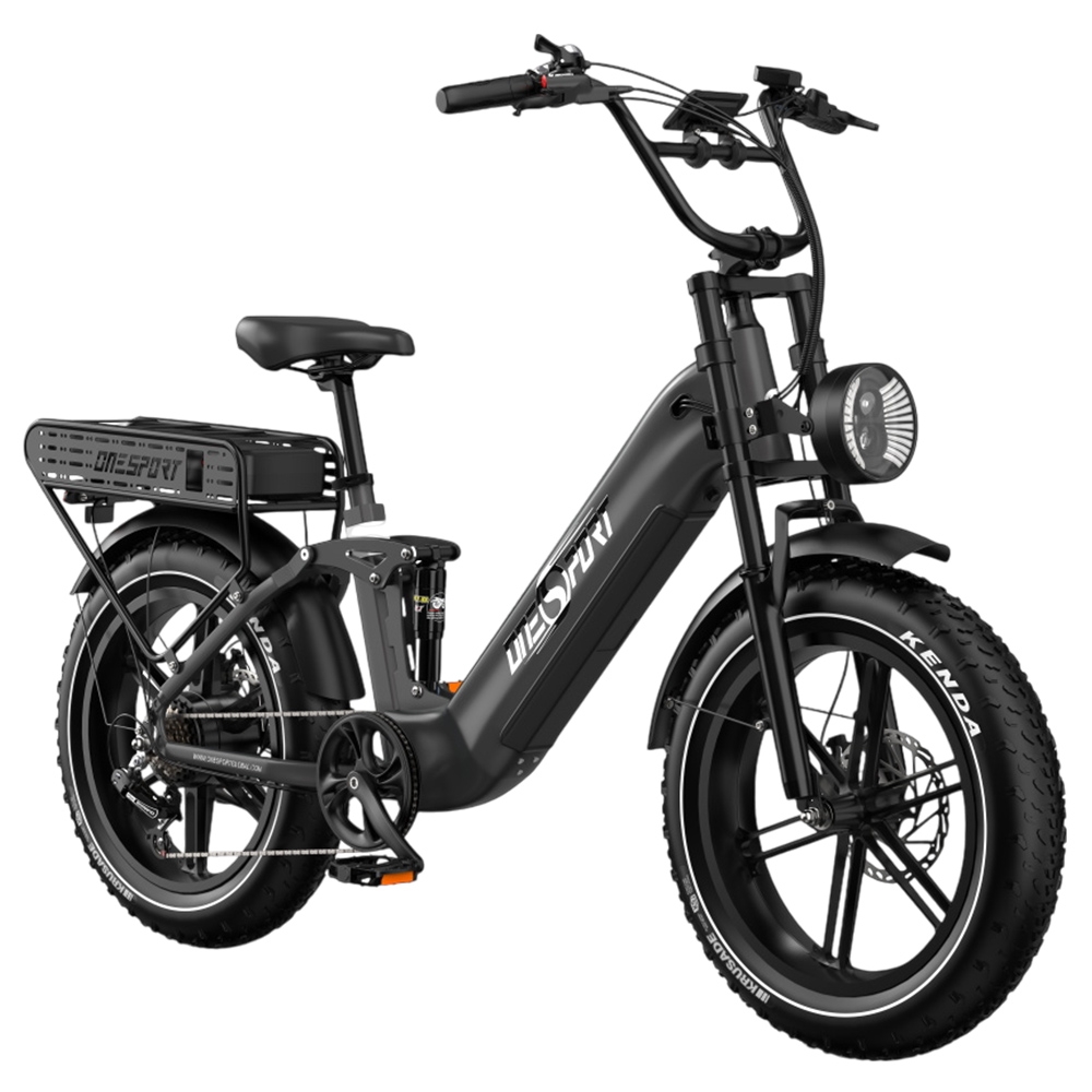 ONESPORT OT08 Pro Electric Bike 500W Motor 2*48V 18Ah Battery 20*4 0 inch Tires 25km/h Max Speed 190km Max Range Front