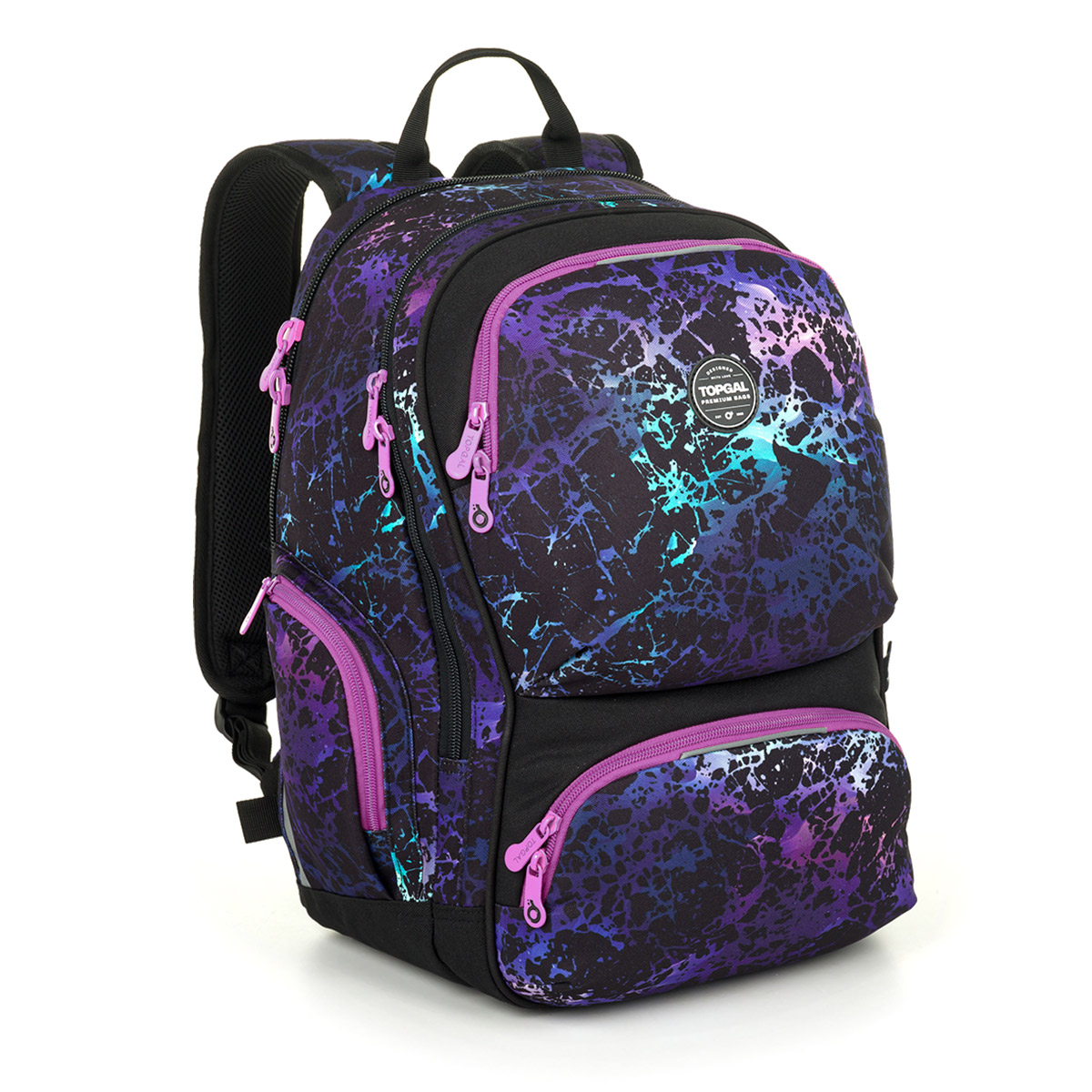 Plecak młodzieżowy czarnofioletowy Topgal ROTH 25033
