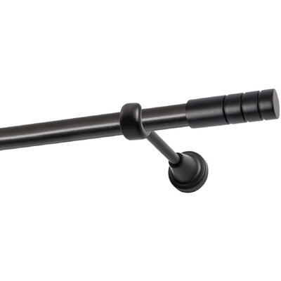 Karnisz DECASTYL Techno pojedyńczy 320 cm Czarny