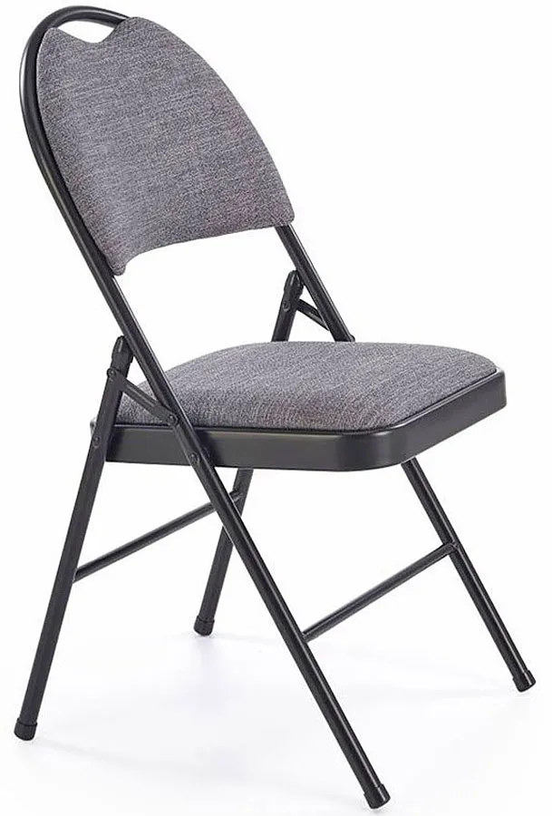 Elior Krzesło składane czarny + popiel Z5-P83
