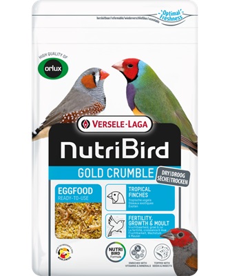 VERSELE-LAGA NutriBird Gold Crumble Tropical Finches 1kg suchy pokarm jajeczny dla ptaków tropikalnych