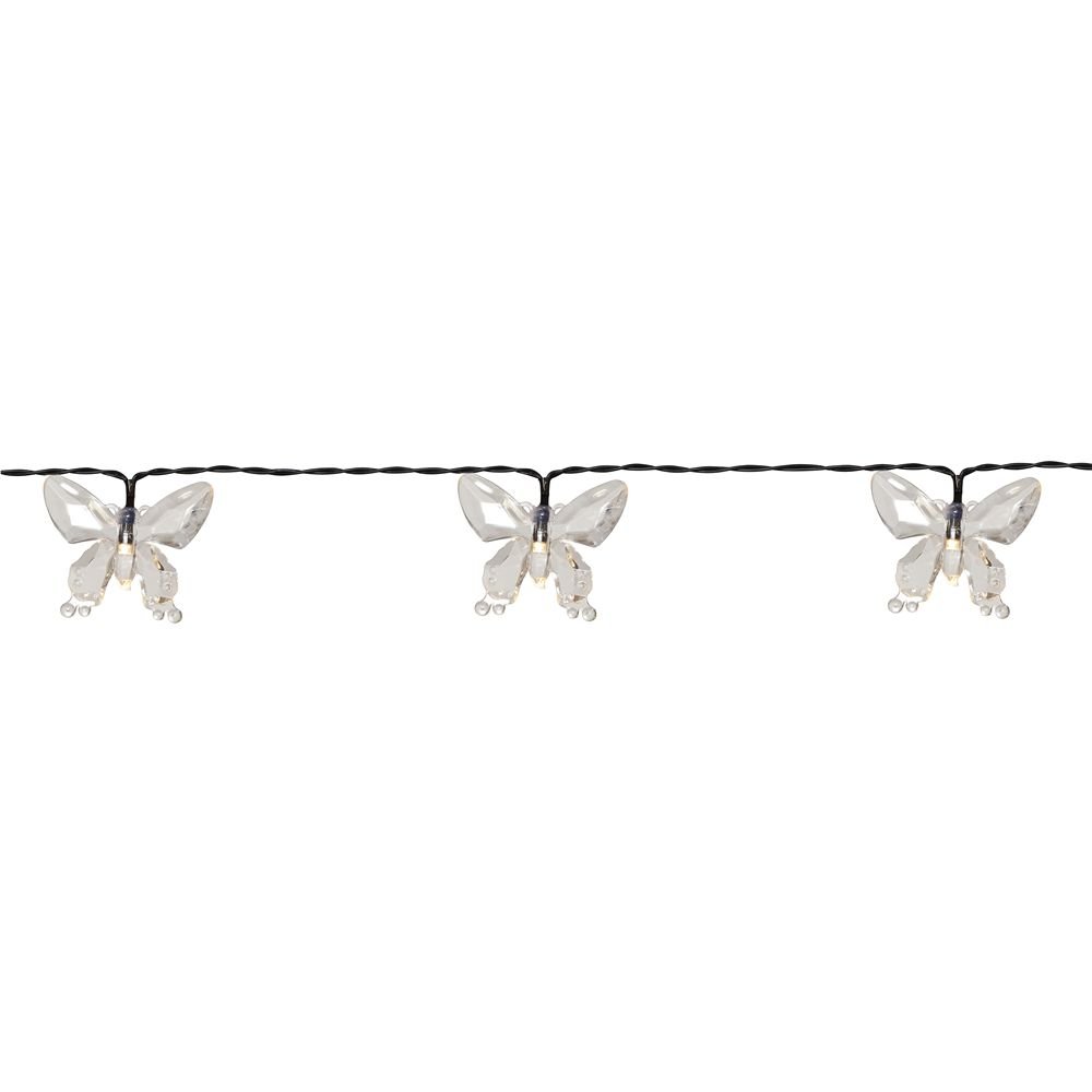 Łańcuch solarny ogrodowy 15 akrylowych motyli LED PAPILLON