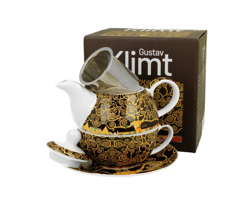 Filiżanka dzbanek tea for one Klimt Tree of life