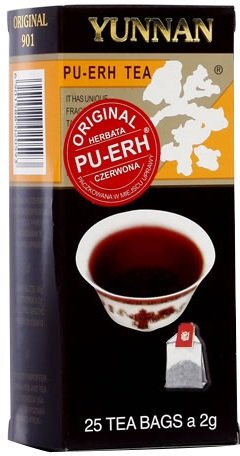 Yunnan Herbata czerwona pu-erh 25 x 2 g