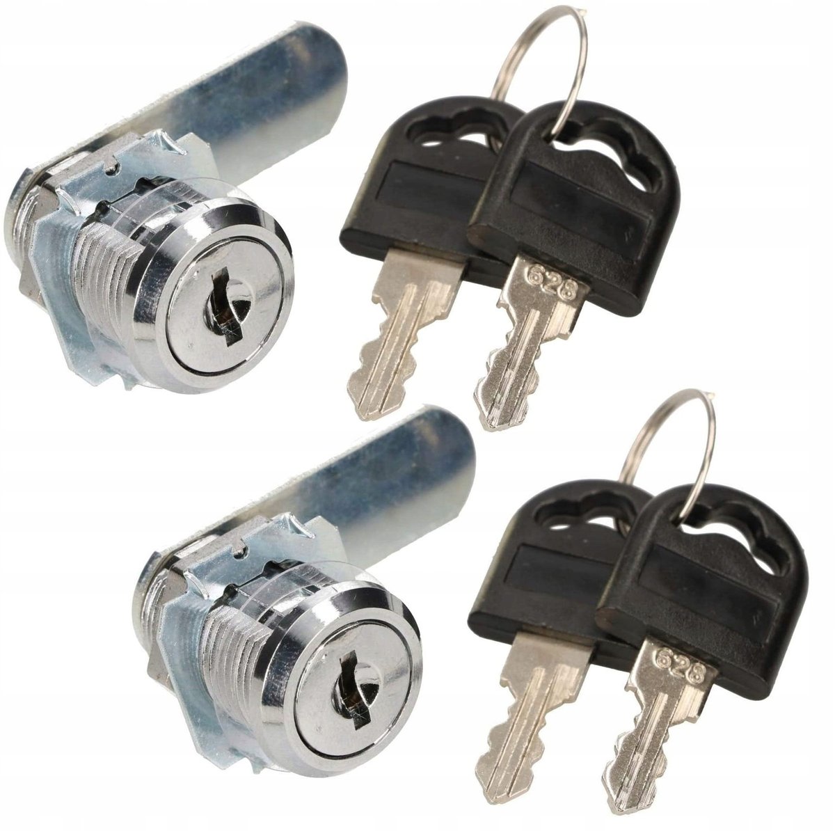 2X ZAMEK KASETOWY SZAFKOWY SKRZYNKA NA LISTY 25 MM