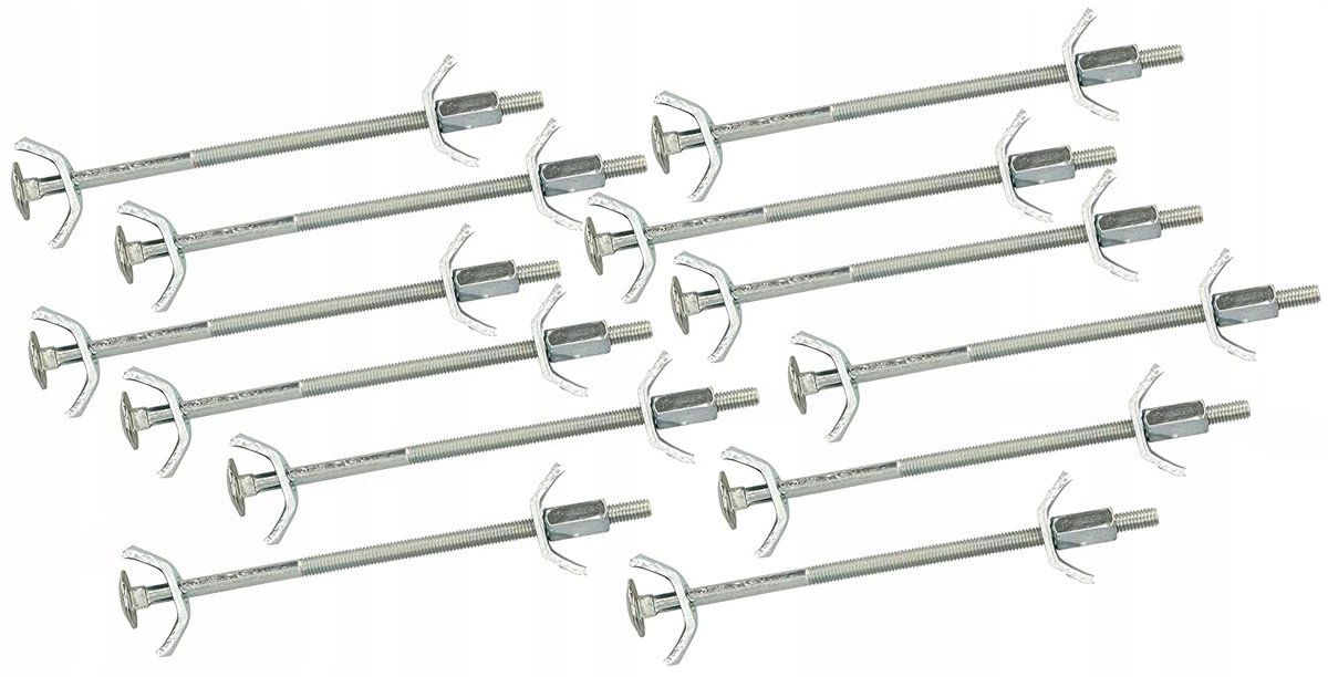 12X ZŁĄCZE ŚRUBOWE MEBLOWE 150 ŁĄCZNIK PŁYT BLATÓW