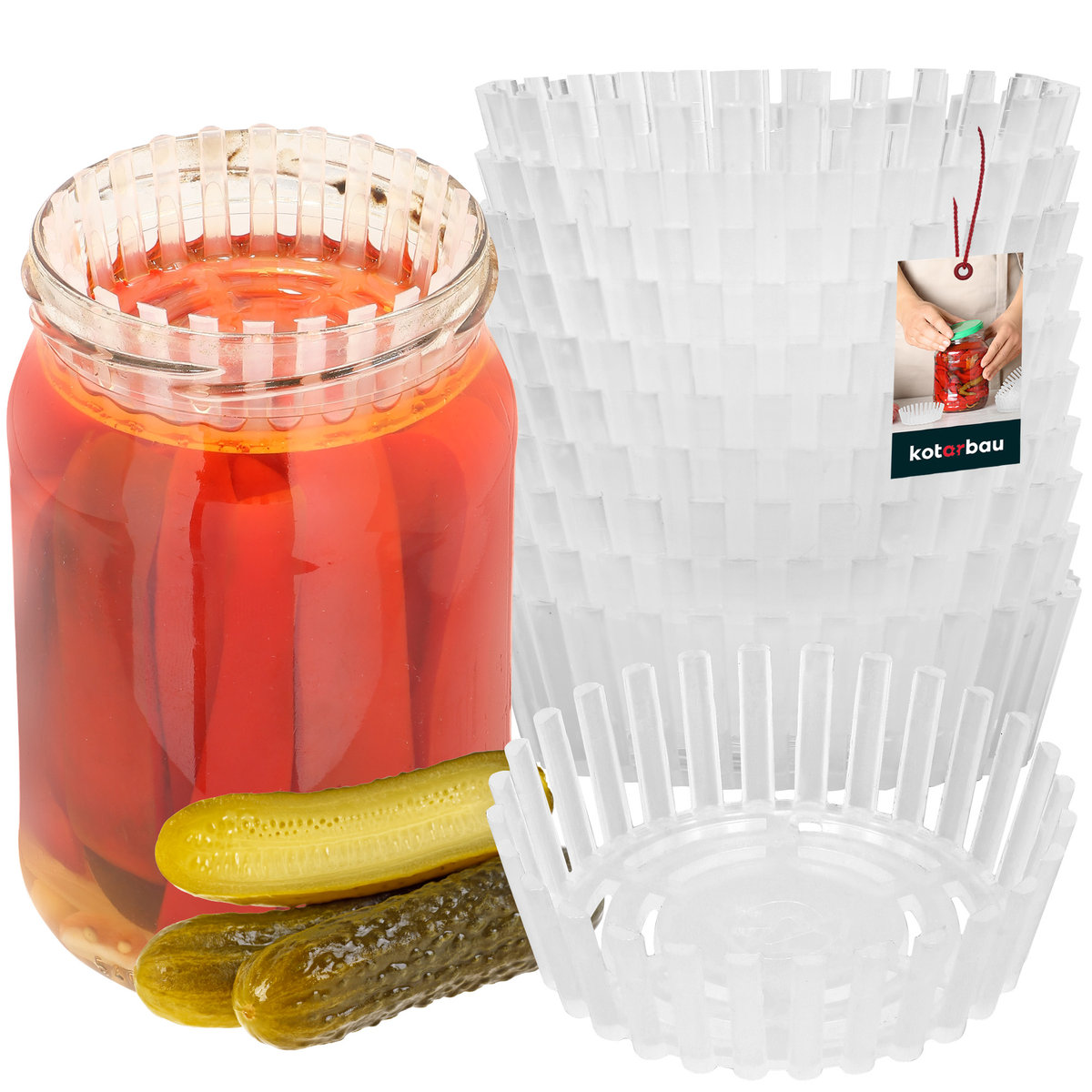 10 SZT DOCISK DOCISKI DO PRZETWORÓW SŁOIKÓW SITKO KISZENIA OGÓRKÓW Fi 100mm