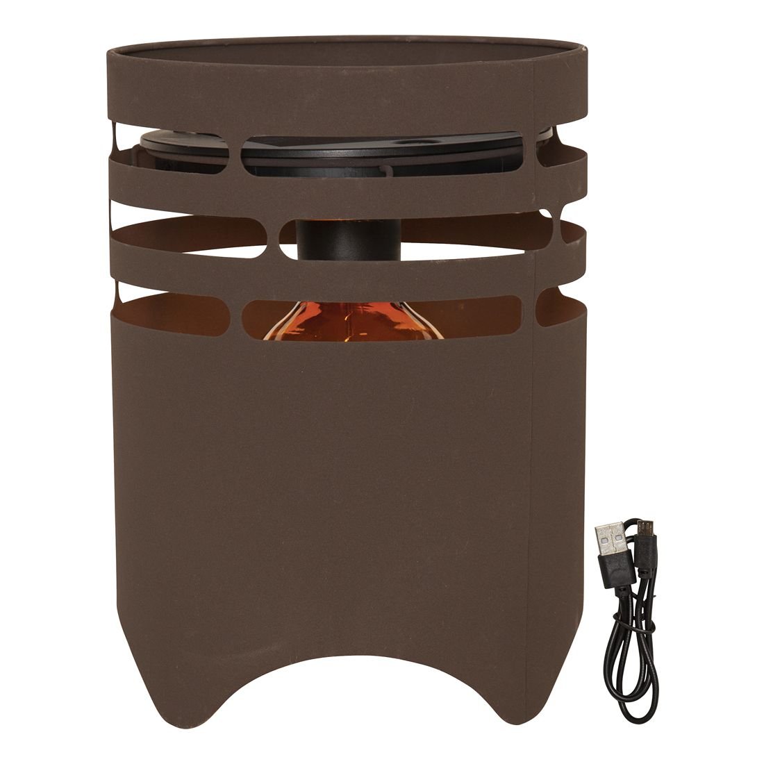 Lampa ogrodowa stojąca LED solarna i ładowana z USB MARRON