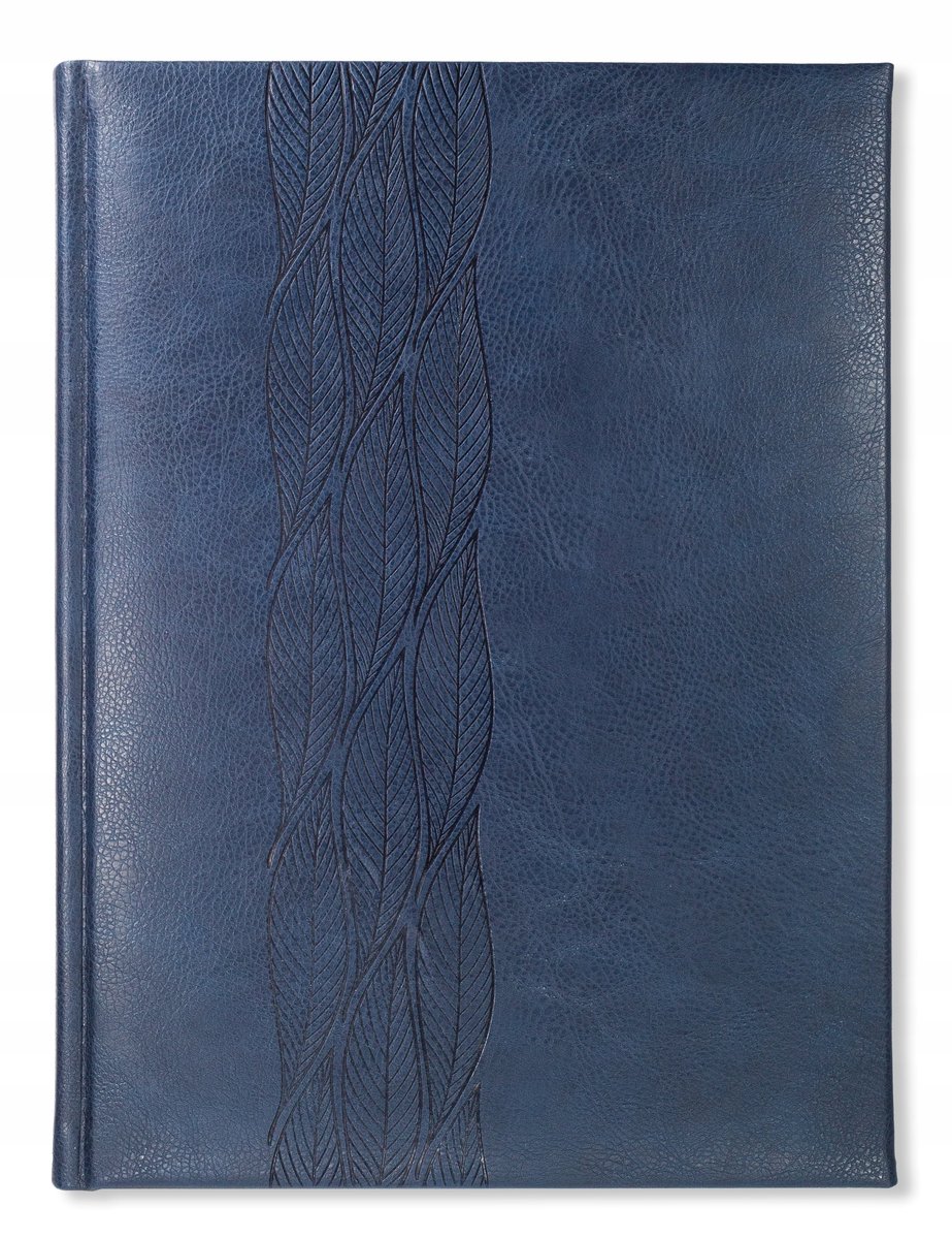 NOTES książkowy A4 GRANATOWY ROMI z tłoczeniem LINIE ELEGANCKI SKÓROPODOBNY