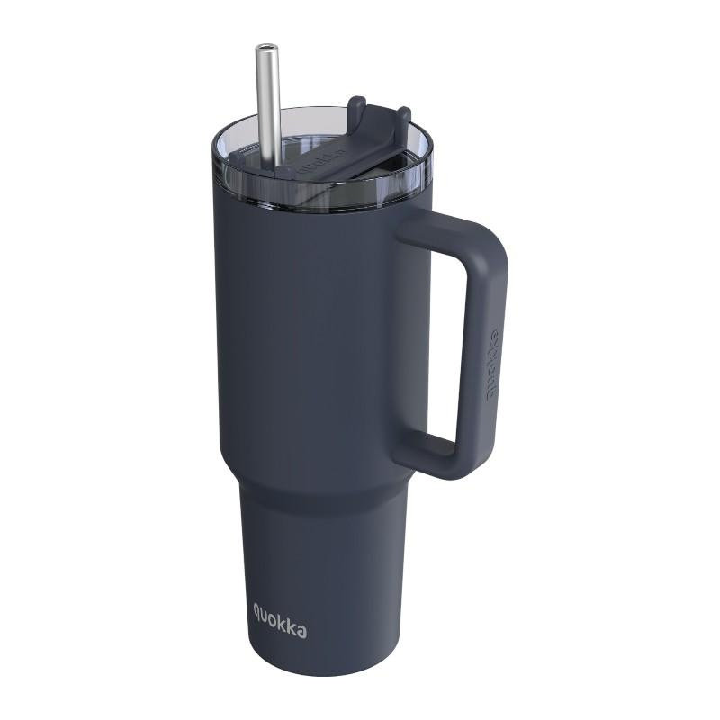 Kubek Termiczny ze Słomką Quokka, Stalowy, na Herbatę, Kawę, Podróż, 1200ml