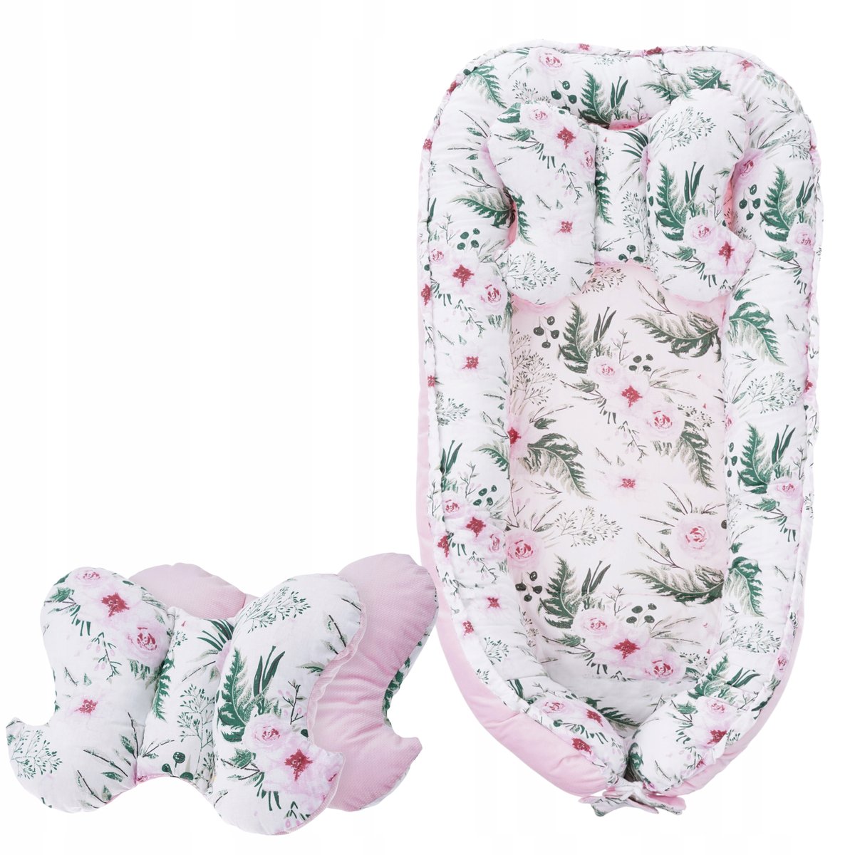 Kokon Niemowlęcy Gniazdo z Poduszka Antyalergiczna w Ogrodzie