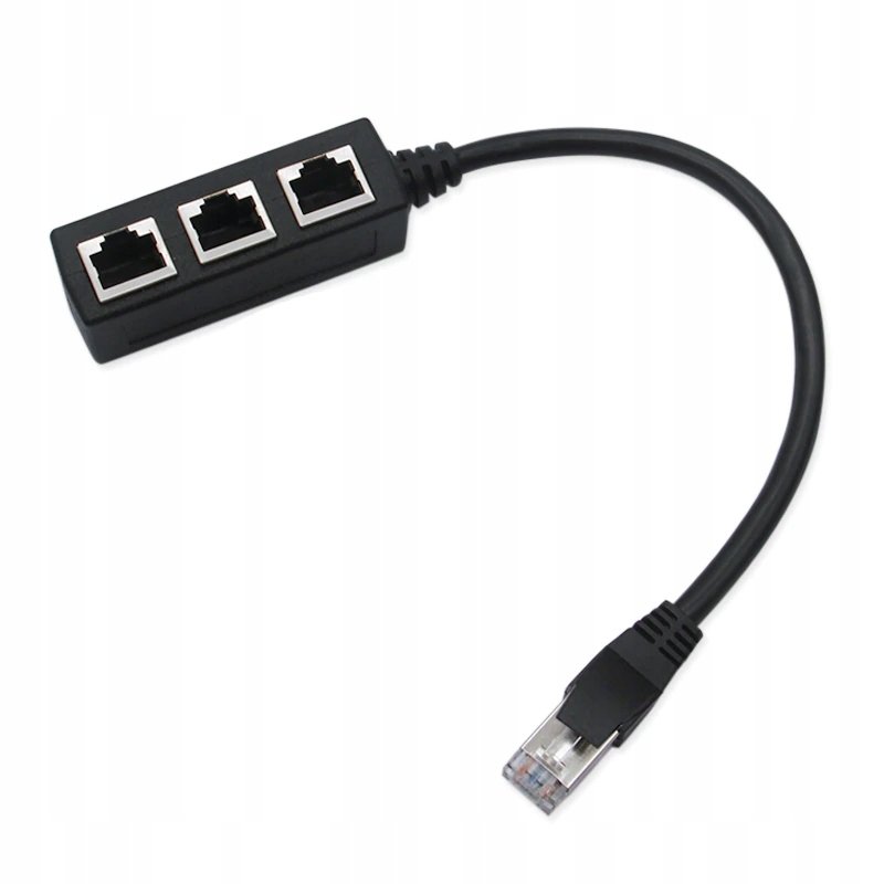 ADAPTER ROZGŁAŁĘŹNIK 1000 MB/S LAN RJ45 3xRJ45 FTP
