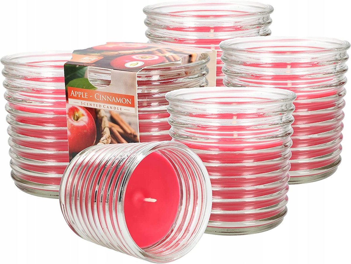 ZESTAW 6X ŚWIECA ŚWIECZKA ZAPACHOWA SZKLANA SŁOIK