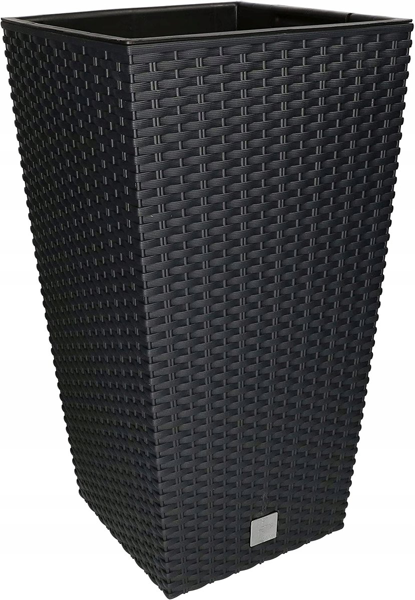DONICZKA RATTAN OSŁONA DONICA ANTRACYT 375 + WKŁAD