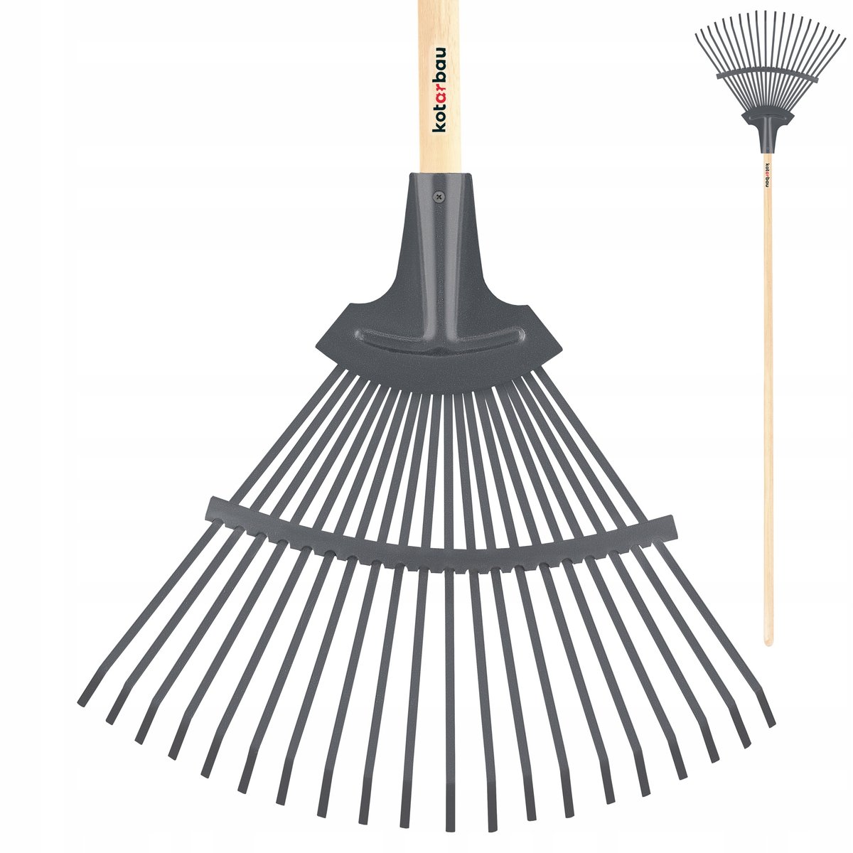 GRABIE GRABKI BLASZANE 440 MM WACHLARZOWE OGRODOWE DO LIŚCI TRAWY METALOWE
