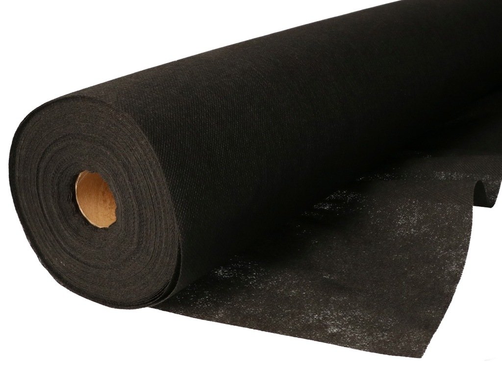 AGROWŁÓKNINA PRZECIW CHWASTOM 1,1x50M AGROTKANINA ANTYCHWASTOWA CZARNA 70g