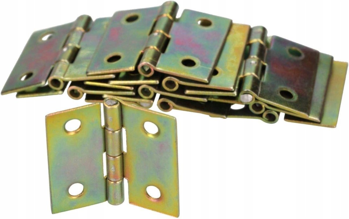 25X ZAWIAS SPLATANY MEBLOWY METALOWY 30X30MM DRZWI