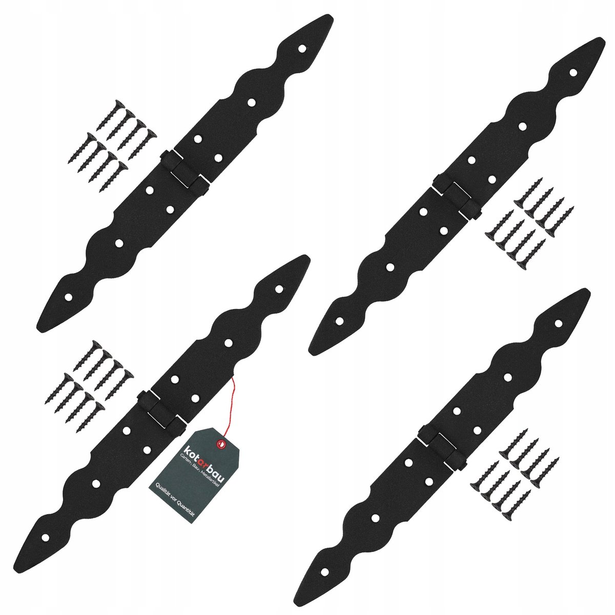 4X ZAWIAS OZDOBNY OKIENNIC ALTAN BUDOWLANY DRZWI SKRZYŃ CZARNY 150x150x35MM