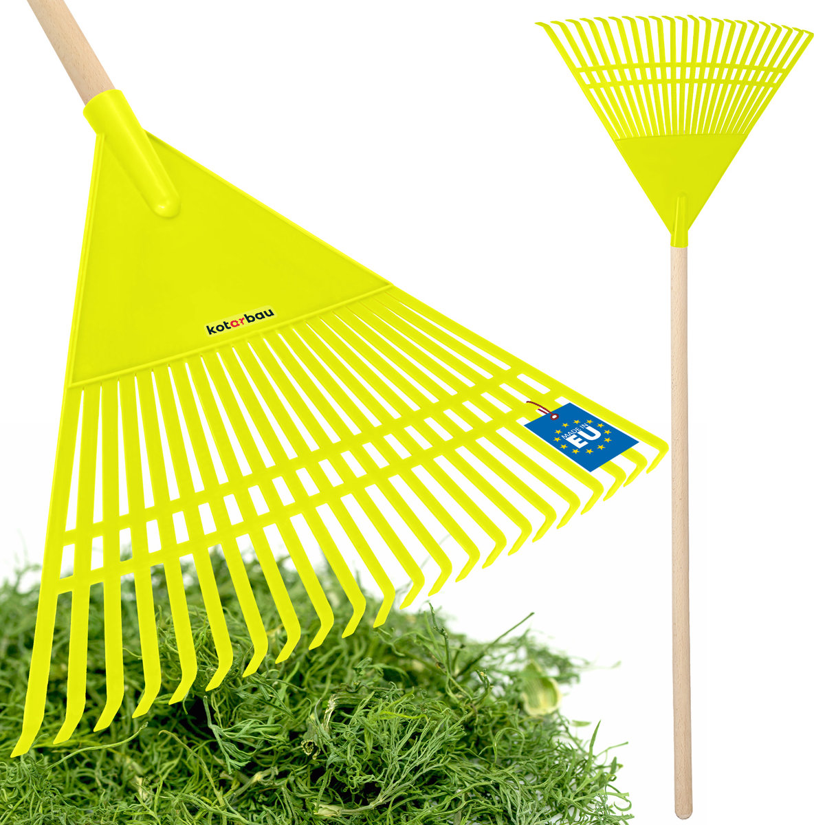 GRABIE OGRODOWE PLASTIK 55cm GRABKI WACHLARZOWE LIŚCI TRAWY GRABIENIA TRZON